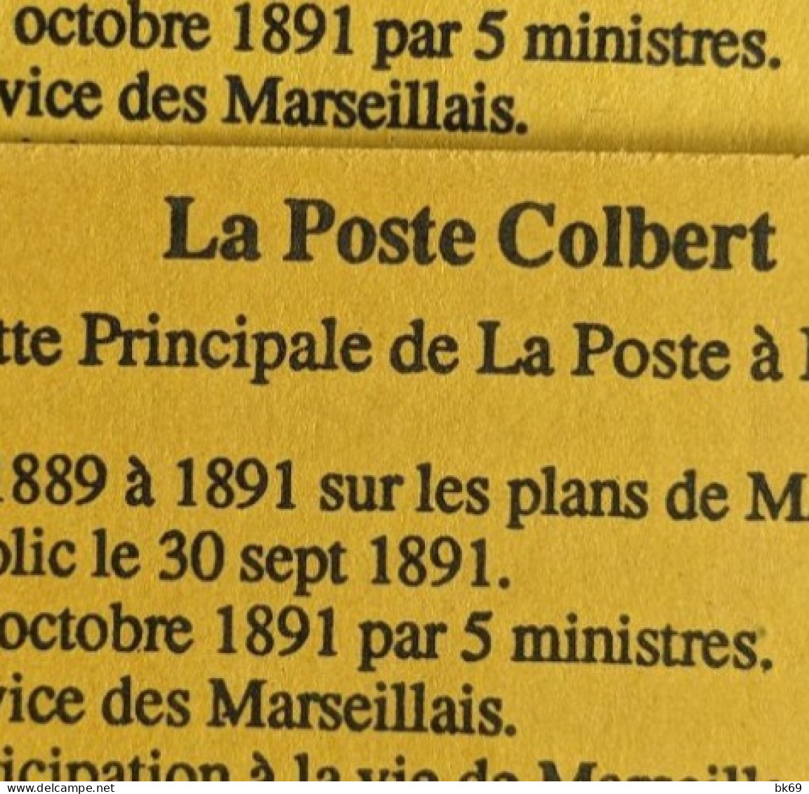 2712-CP1 & 2712-C1 Cote 244€ : Les 2 Carnets Marseille Poste Colbert  Briat D Rouge - Modern : 1959-…