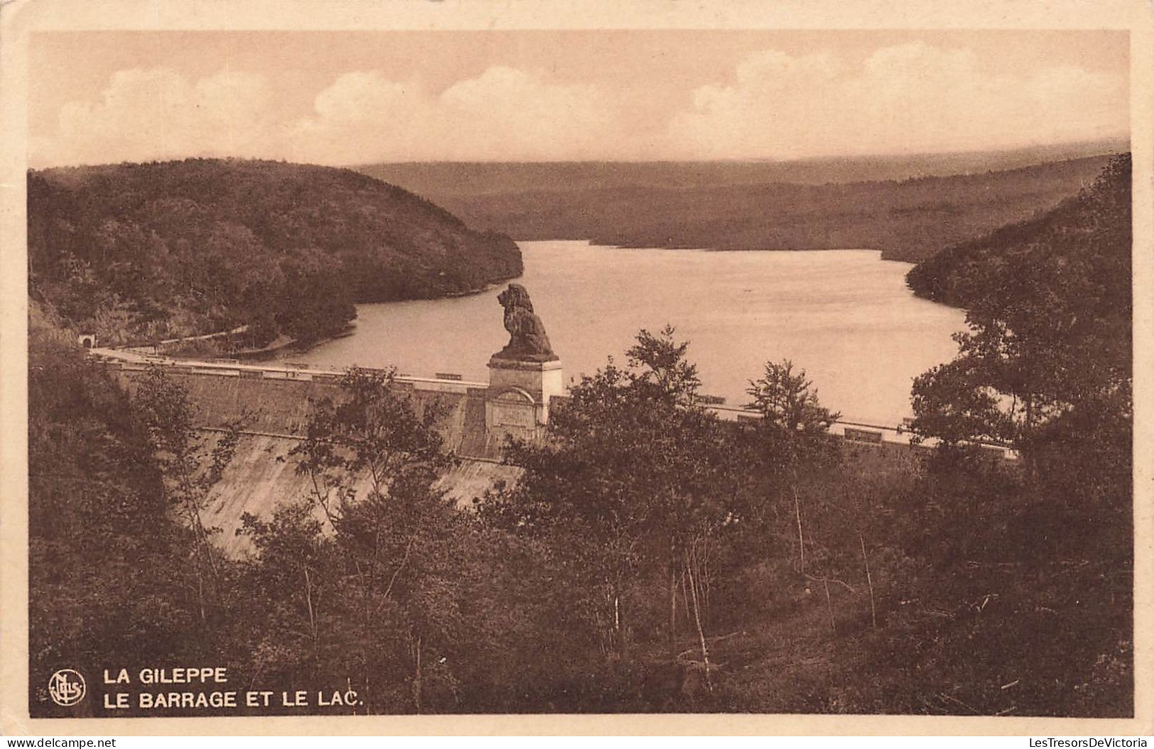 BELGIQUE - La Gileppe - Vue Sur Le Barrage Et Le Lac - Carte Postale Ancienne - Gileppe (Stuwdam)