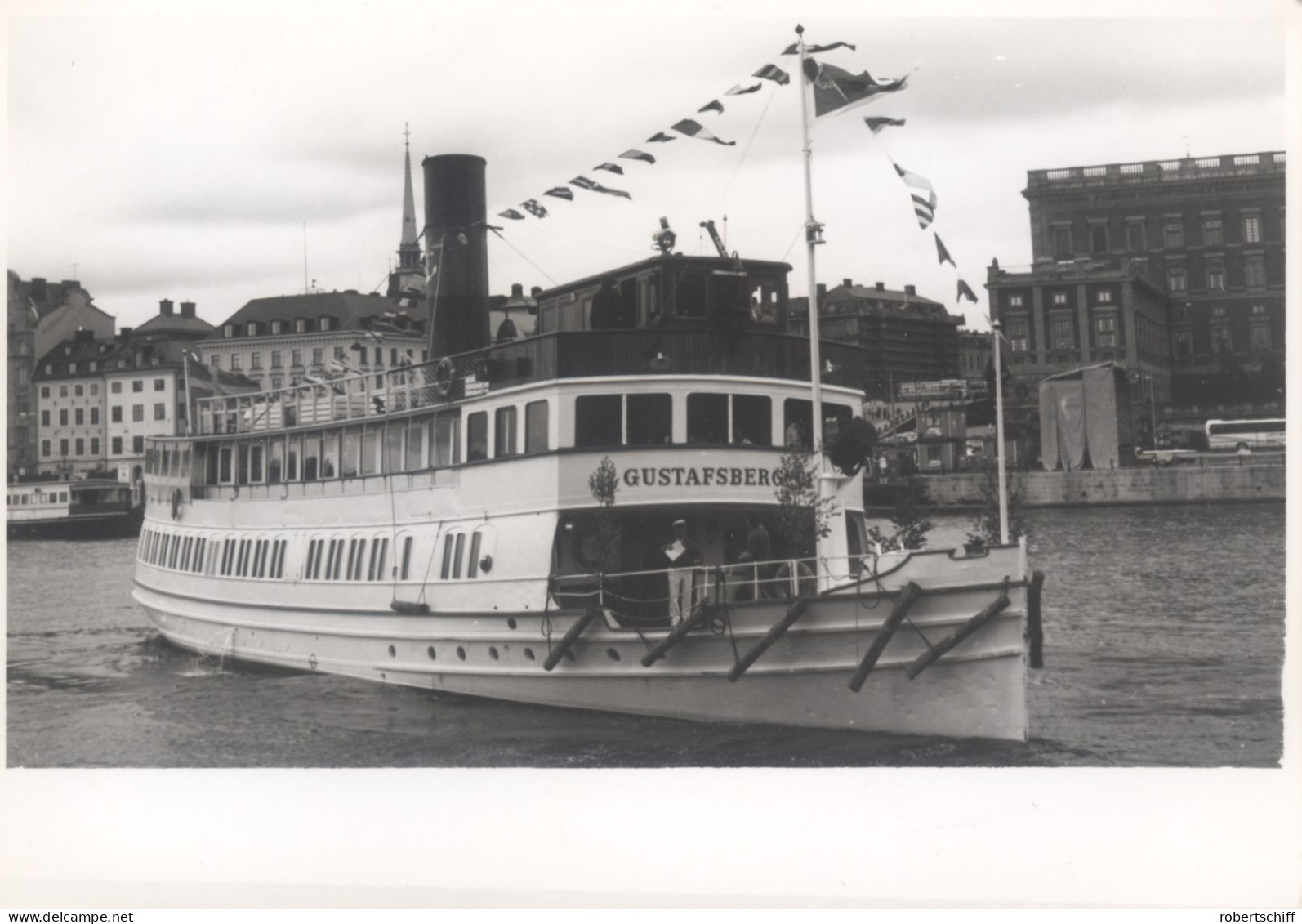 Foto Repro MS Gustafsberg VII, Fahrgastschiff, Ex Dampfschiff, Stockholm - Barche