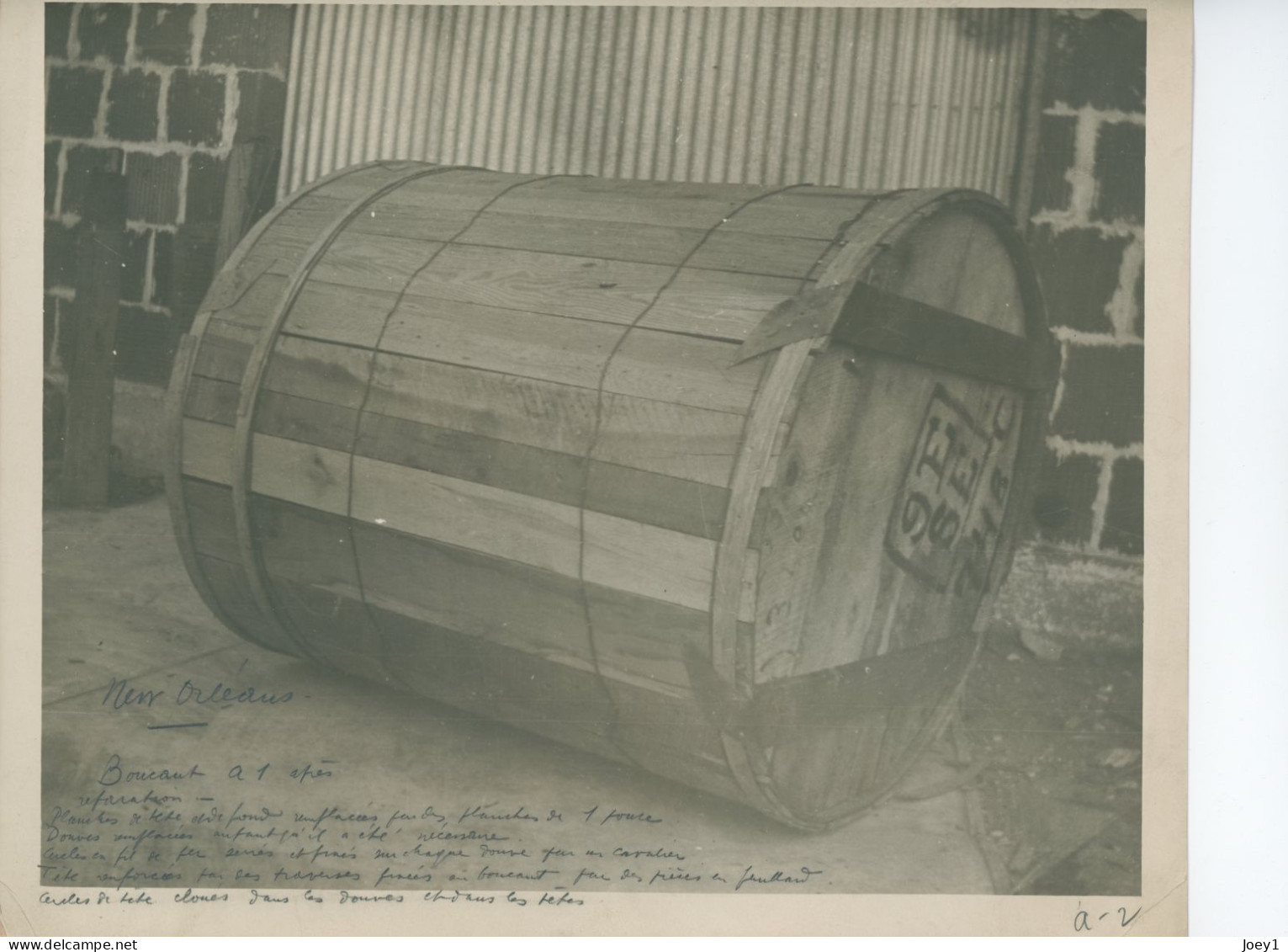 Photo De Boucaut à Tabac, New Orléans Années 30,format 23/27 - Métiers