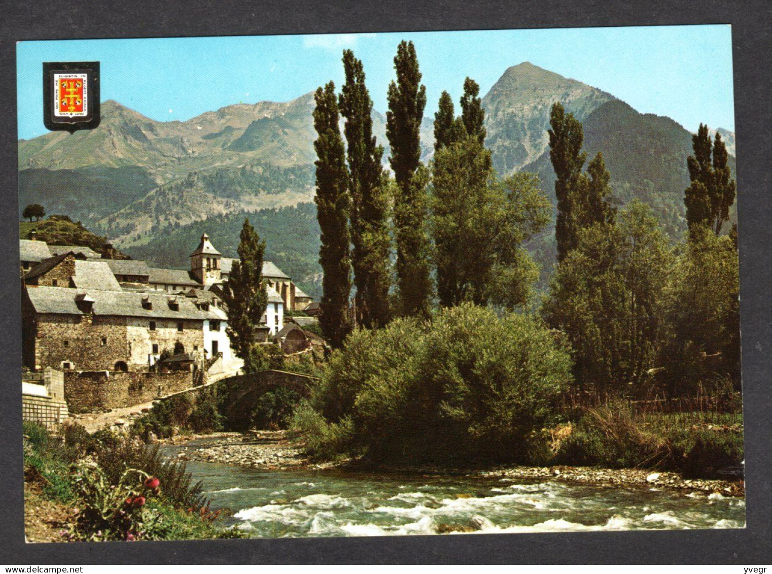 Espagne - N° 1692 - SALLENT DE GALLEGO - Vue Partielle Pont Roman Fleuve "Aguas Limpias" Et Mont De Honciecho - Other & Unclassified