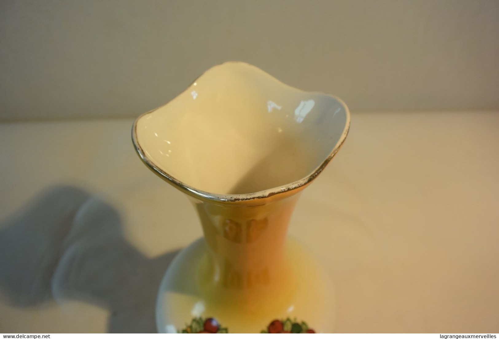 C72 Authentique Vase Soliflore En Nimy Belgium Rare !!! Deco Sixties - Vasen