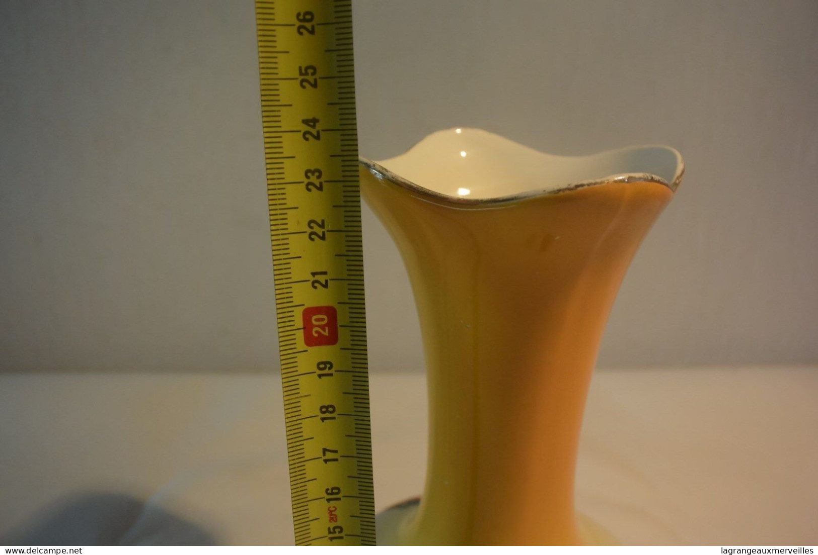 C72 Authentique Vase Soliflore En Nimy Belgium Rare !!! Deco Sixties - Vazen