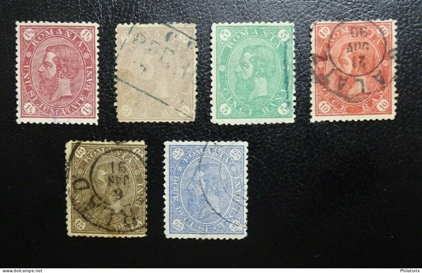 Rumänien Mi 76-82 , Sc 94-100 , König Karl I , Gestempelt , Unvollständig/Incomplete - Used Stamps