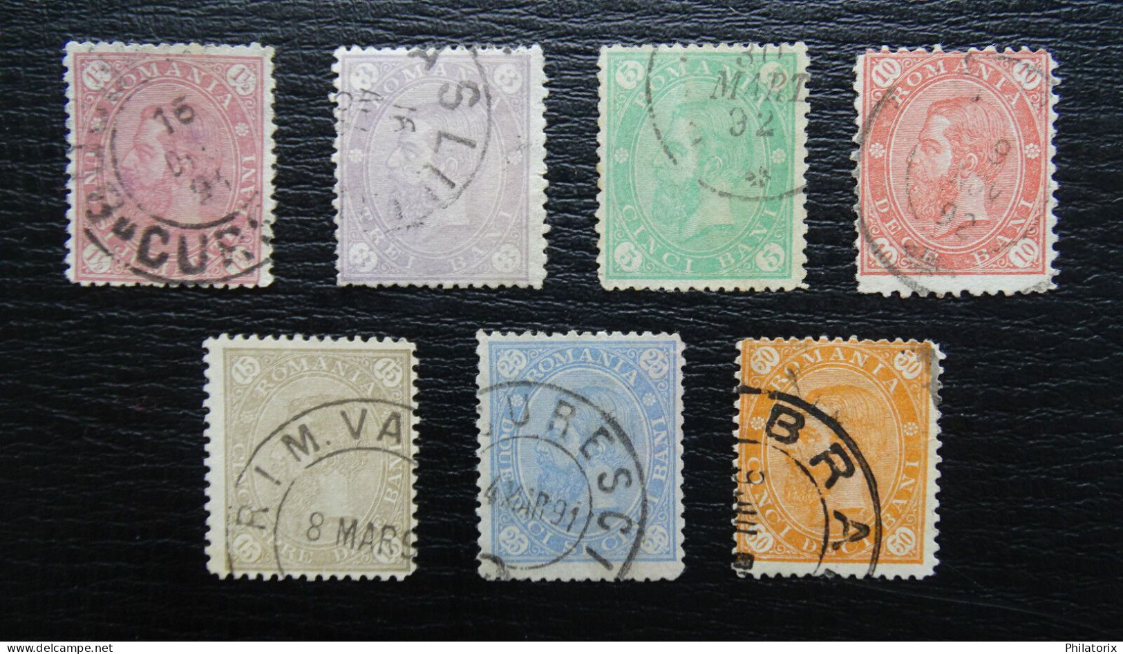 Rumänien Mi 83-89 , Sc 101-107 , König Karl I , Gestempelt - Used Stamps