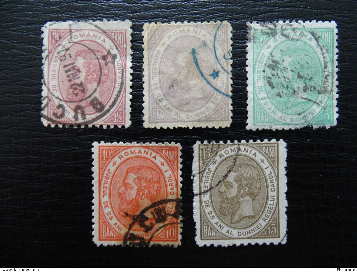 Rumänien Mi 90-94 , Sc 108-112 , König Karl I , Gestempelt , Qualitätsgrad II - Used Stamps