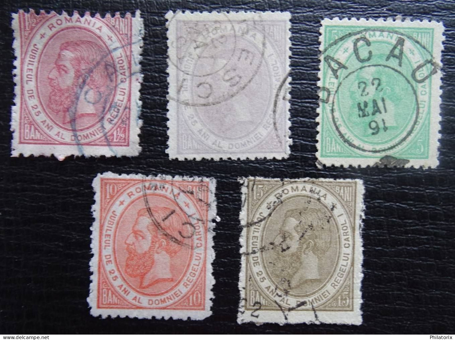 Rumänien Mi 90-94 , Sc 108-112 , König Karl I , Gestempelt - Used Stamps