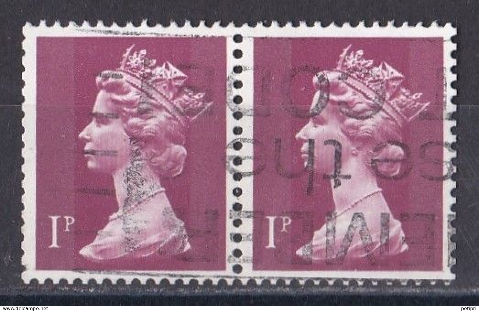 Grande Bretagne - 1971 - 1980 -  Elisabeth II -  Y&T N °  606  Paire  Oblitérée - Used Stamps