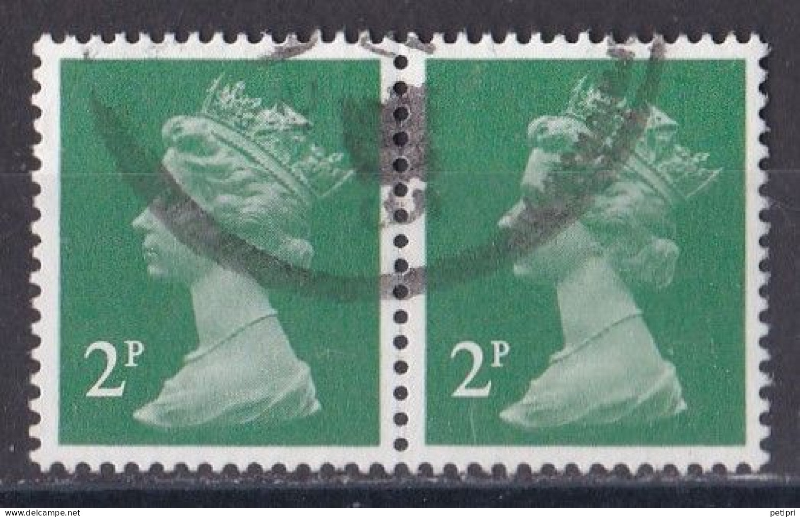 Grande Bretagne - 1971 - 1980 -  Elisabeth II -  Y&T N °  608  Paire  Oblitérée - Used Stamps