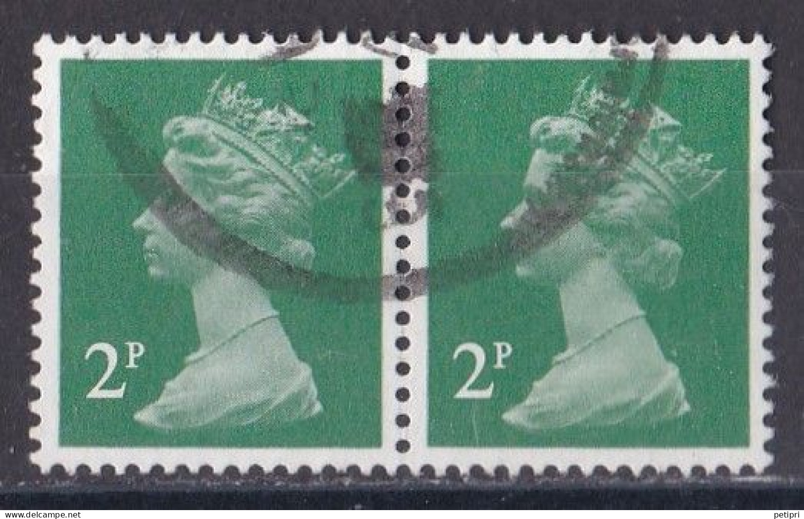 Grande Bretagne - 1971 - 1980 -  Elisabeth II -  Y&T N °  608  Paire  Oblitérée - Gebraucht