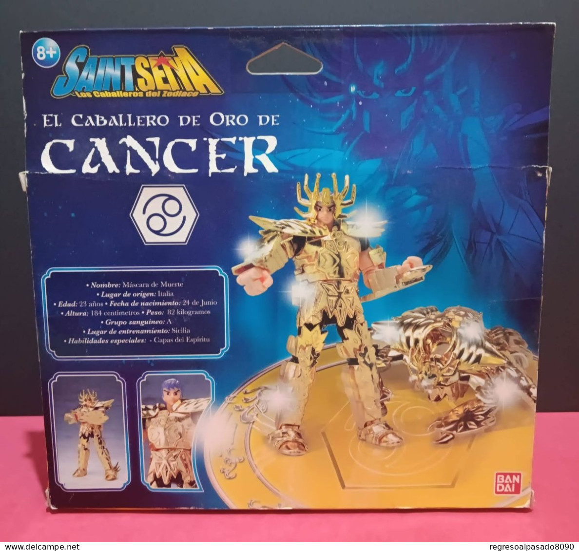 Figura Caballero De Oro Cancer Mascara De Muerte Caballeros Del Zodiaco Saint Seya Bandai - Otros & Sin Clasificación