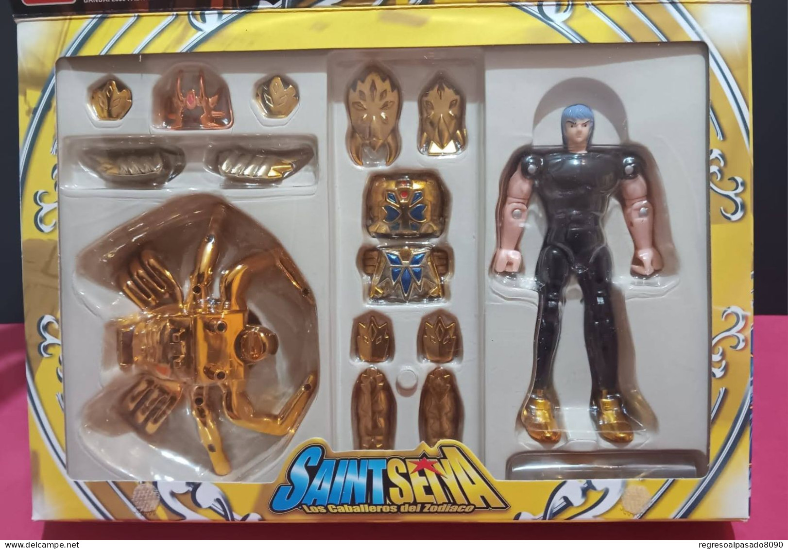 Figura Caballero De Oro Cancer Mascara De Muerte Caballeros Del Zodiaco Saint Seya Bandai - Otros & Sin Clasificación