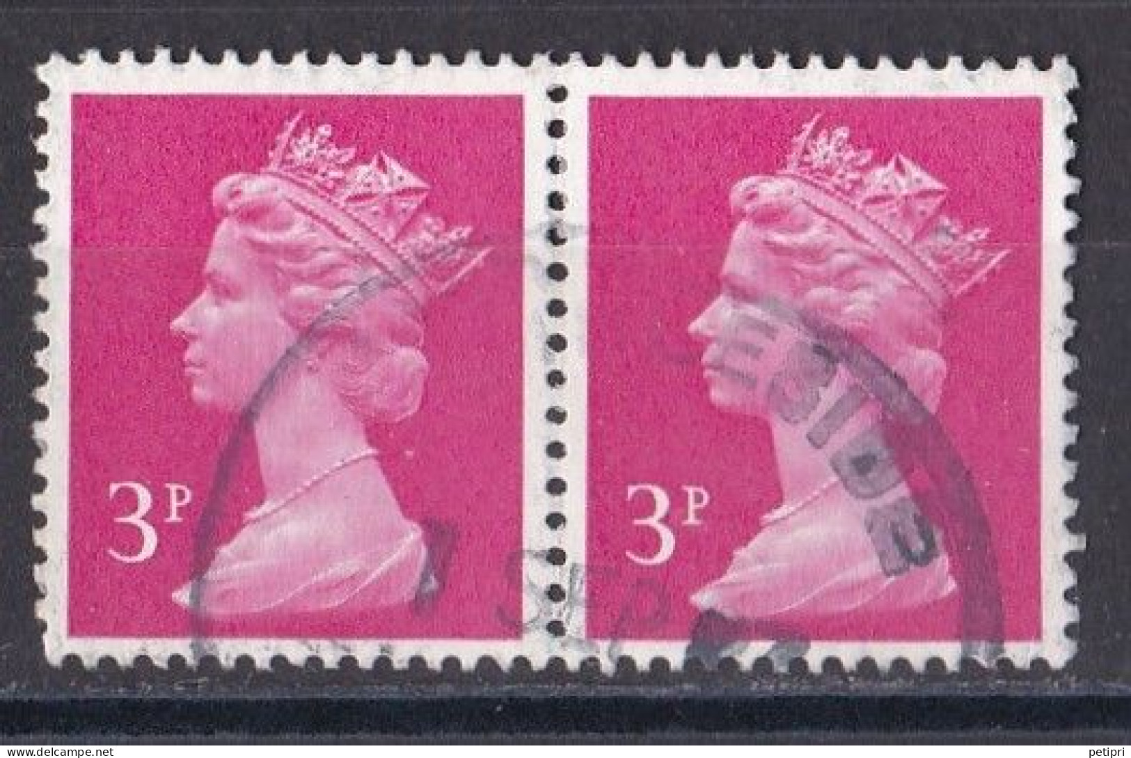 Grande Bretagne - 1971 - 1980 -  Elisabeth II -  Y&T N °  965  Paire  Oblitérée - Used Stamps