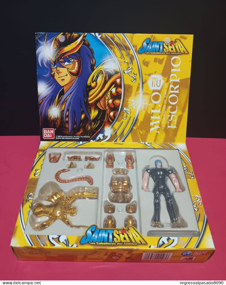 Figura Caballero De Oro Escorpio Milo Caballeros Del Zodiaco Saint Seya Bandai - Autres & Non Classés