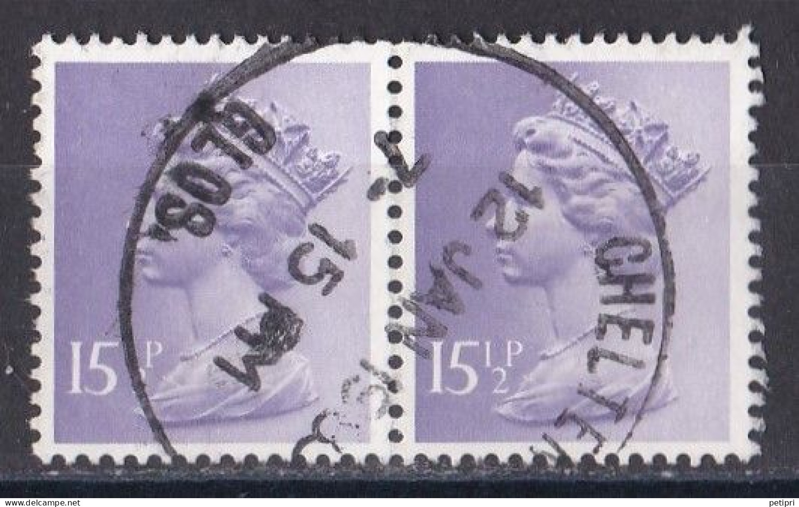 Grande Bretagne - 1971 - 1980 -  Elisabeth II -  Y&T N °  968  Paire  Oblitérée - Gebruikt