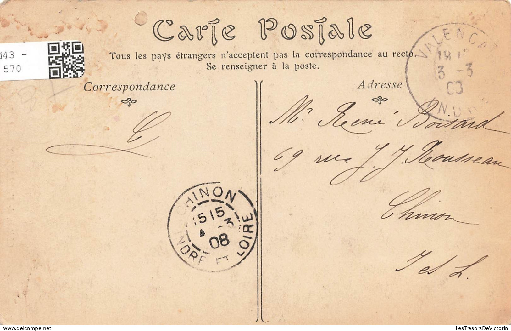 FRANCE - Valençay - Château - Le Donjon - Carte Postale Ancienne - Andere & Zonder Classificatie