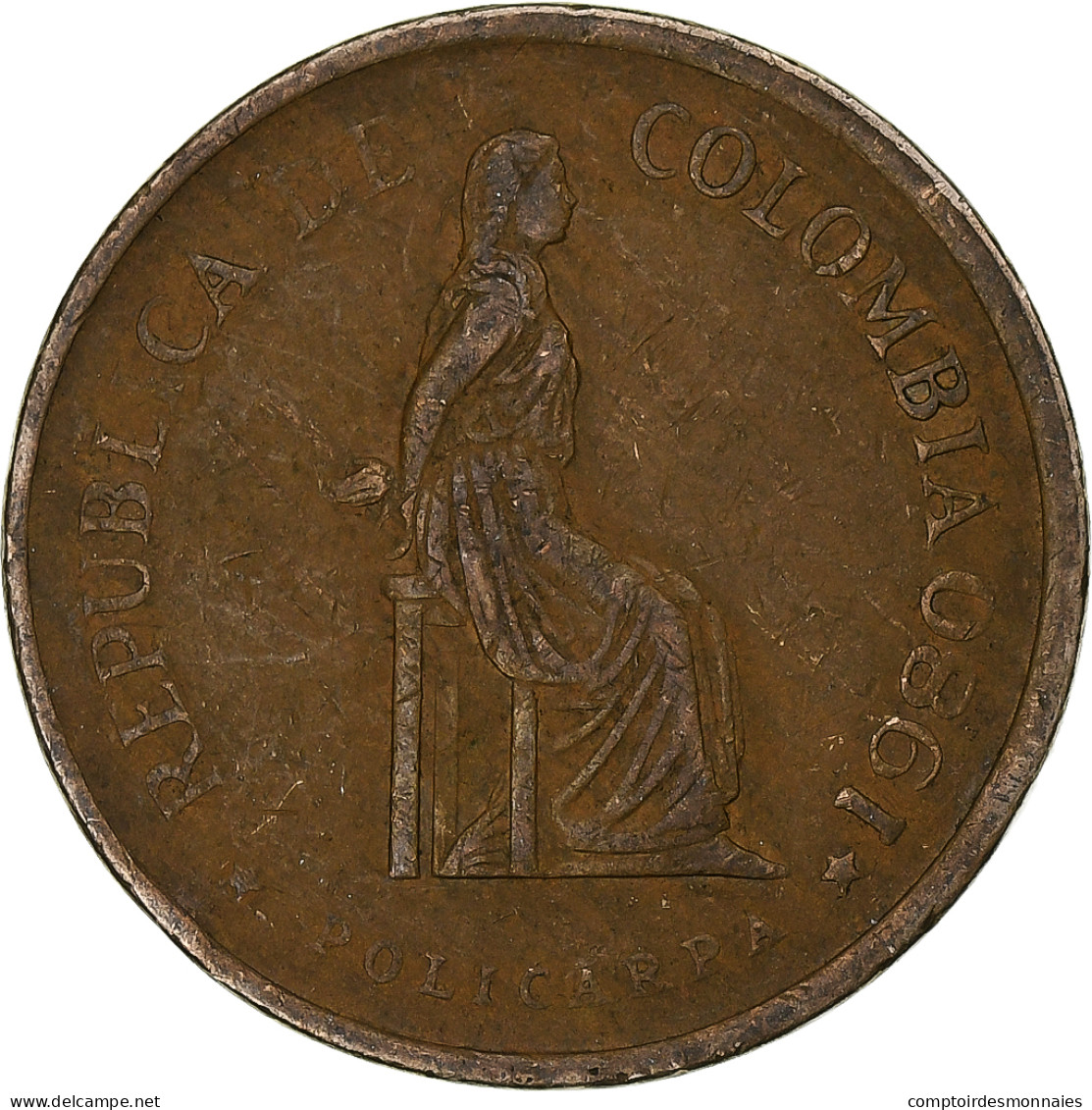 Colombie, 5 Pesos, 1980 - Kolumbien