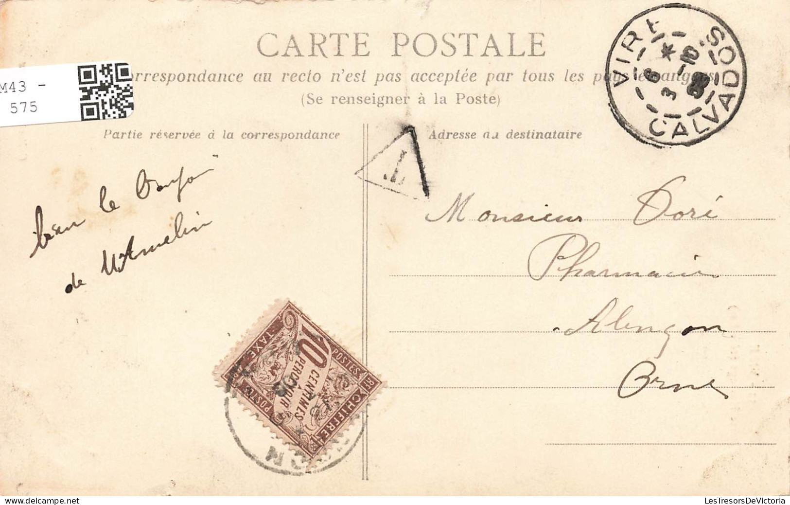 FRANCE - Vire - Porte-Horloge - Côté Est - Carte Postale Ancienne - Vire