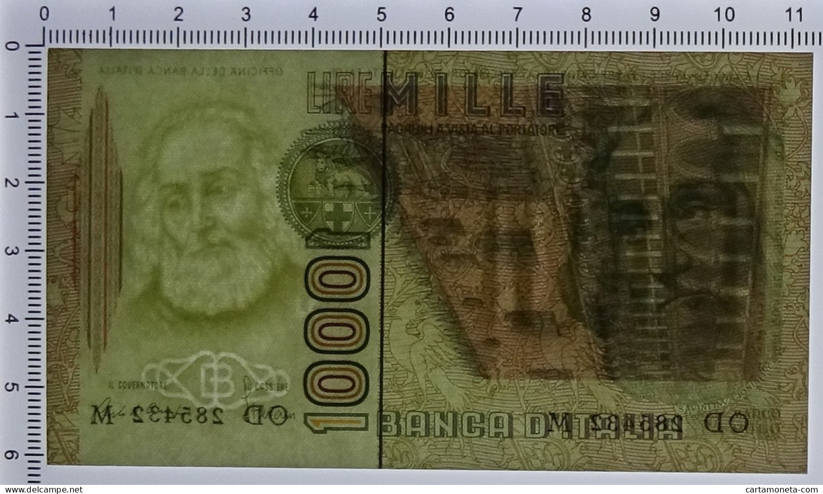 1000 LIRE MARCO POLO LETTERA D 28/10/1985 FDS - Autres & Non Classés