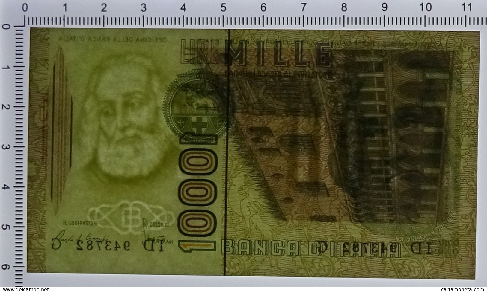 1000 LIRE MARCO POLO LETTERA D 28/10/1985 FDS - Andere & Zonder Classificatie