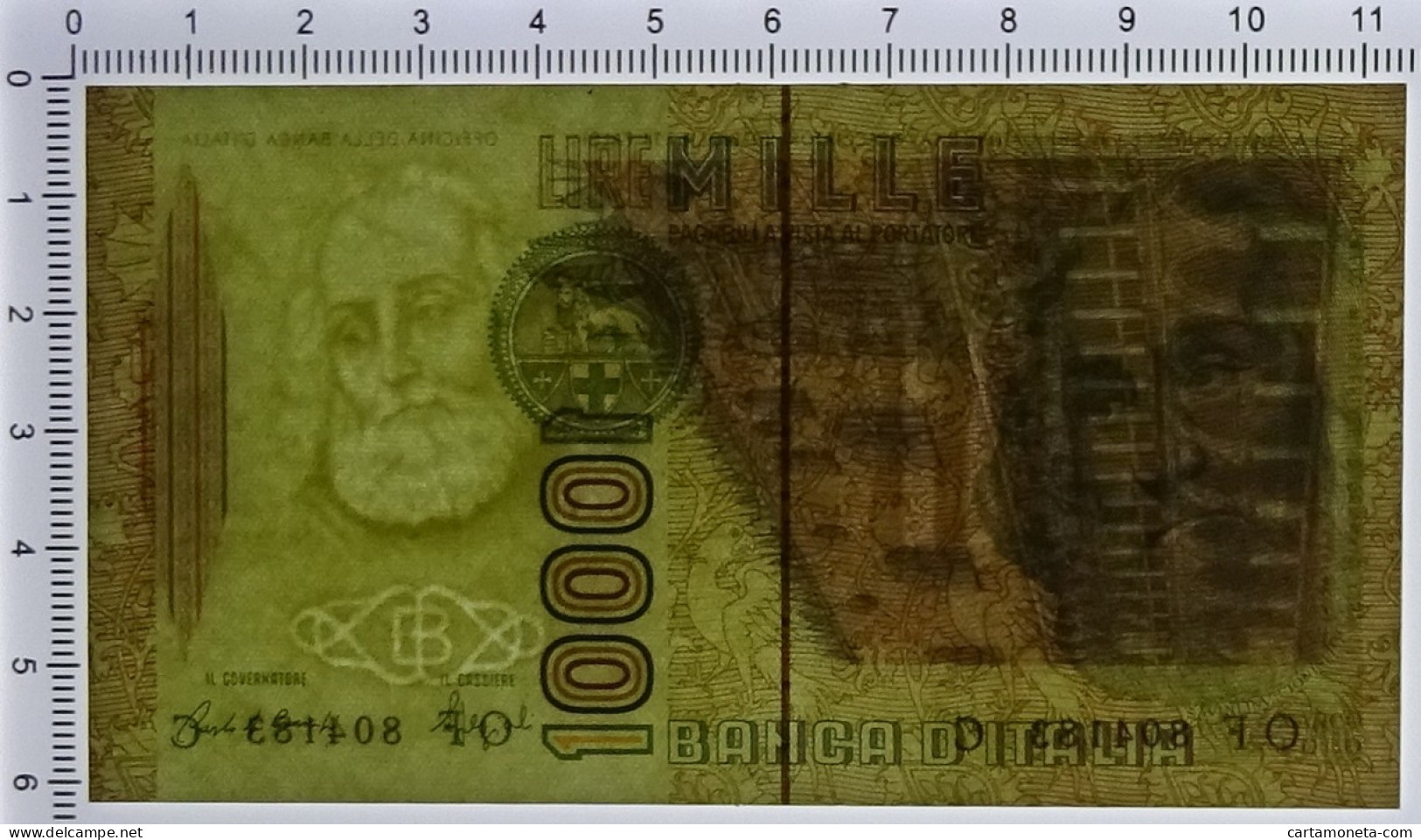 1000 LIRE MARCO POLO LETTERA F 20/10/1988 FDS - Altri & Non Classificati