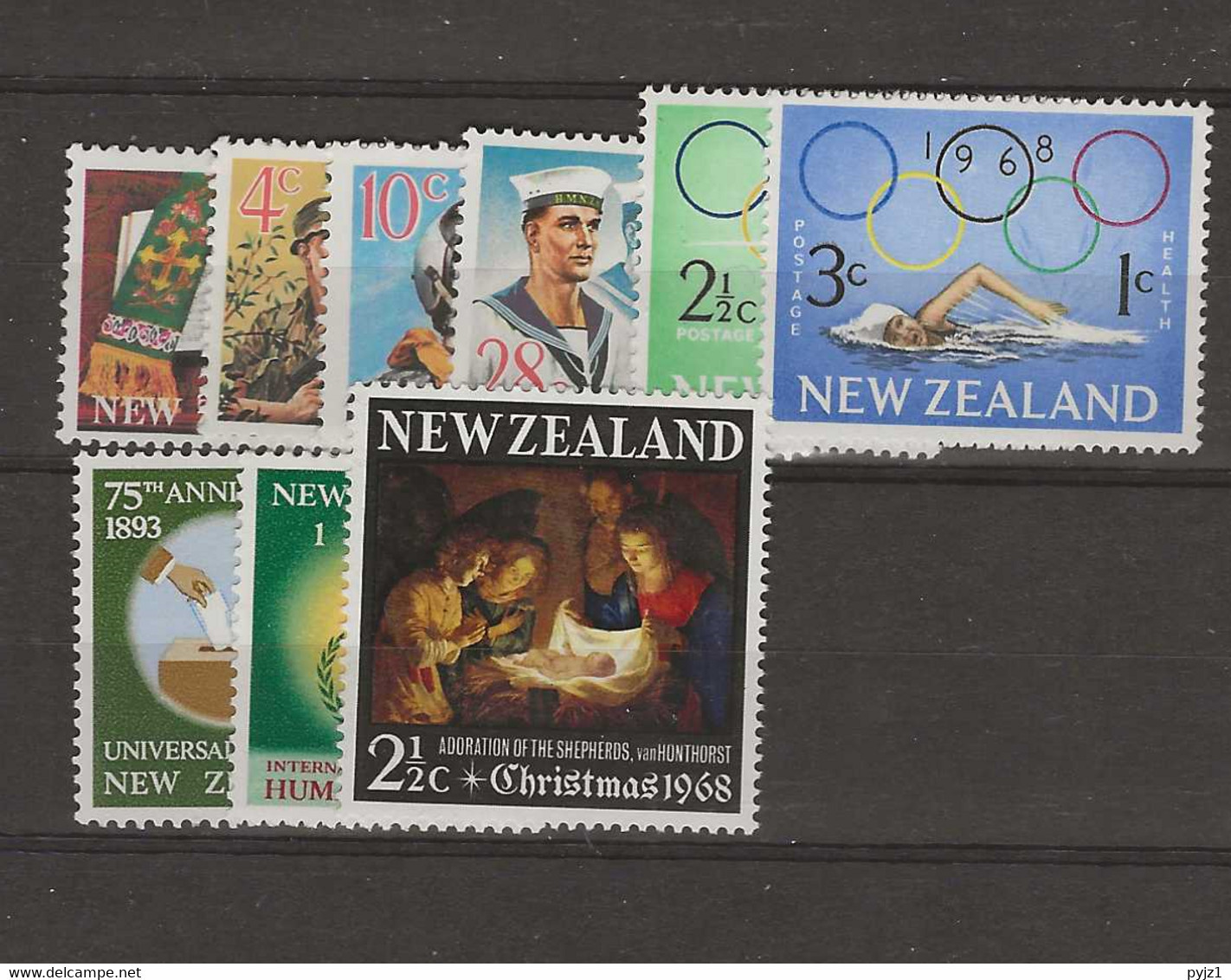 1968 MNH New Zealand Year Collection Commemoratives Postfris** - Nuevos