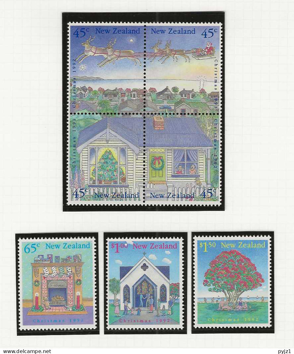 1992 MNH New Zealand Mi 1254-60 Postfris** - Unused Stamps