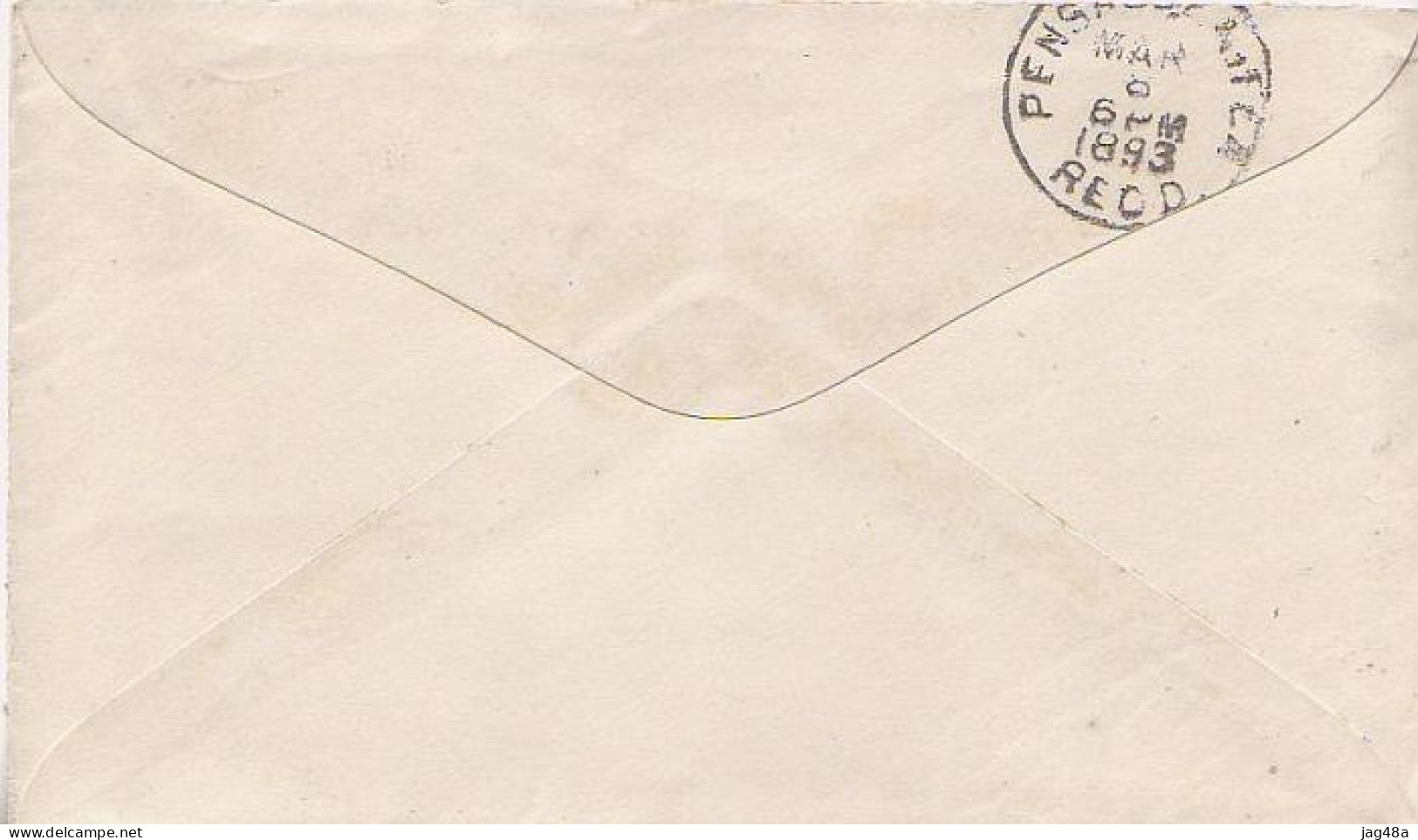 UNITED STATES. 1893/BaySaintLouis, Two-cents PS Envelope/duplex-cancel. - ...-1900