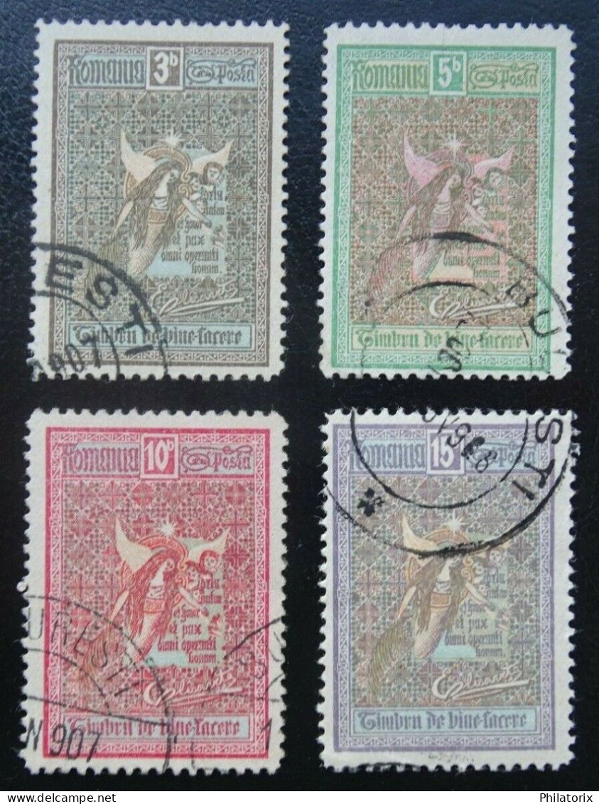 Rumänien Mi 173-176 , Sc B13-B16 , Wohlfahrt IV , Gestempelt - Used Stamps