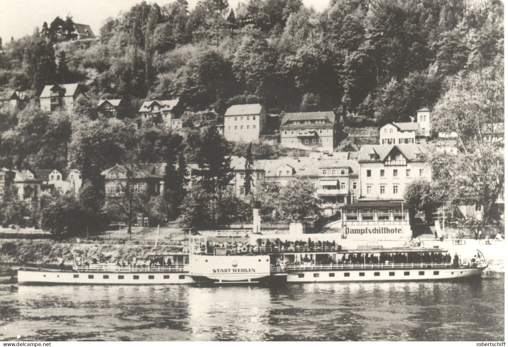 Foto Repro PD Stadt Wehlen, Raddampfer, Elbe, Fahrgastschiff, Dampfschiff - Barche