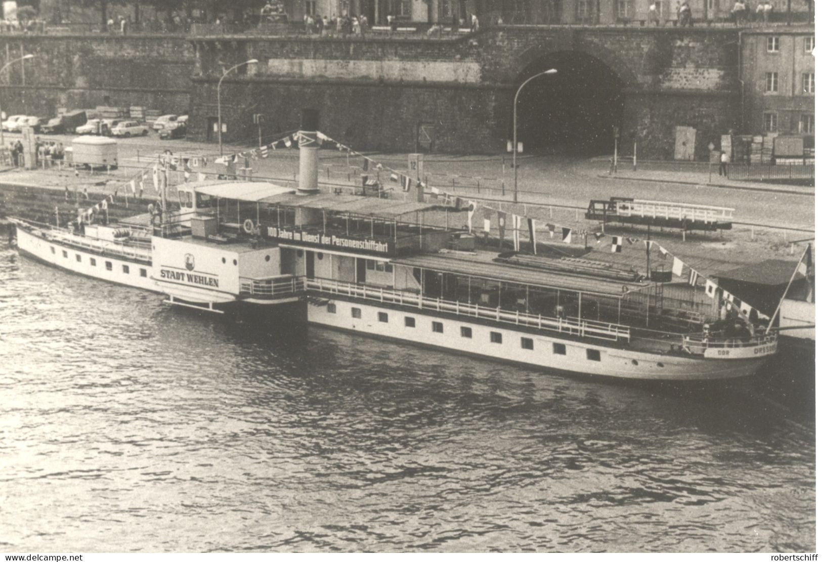 Foto Repro PD Stadt Wehlen, Raddampfer, Elbe, Fahrgastschiff, Dampfschiff - Barcos