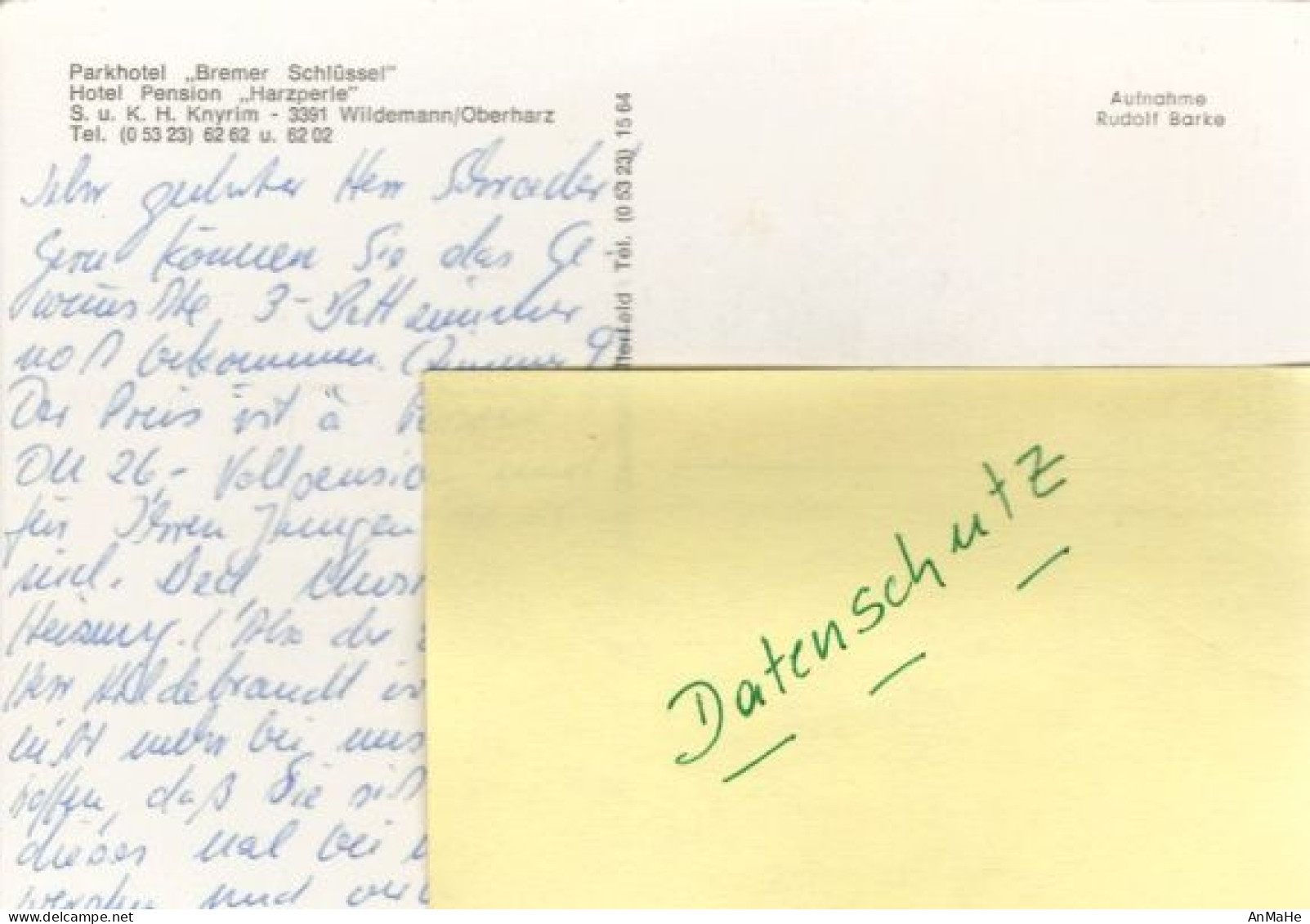 AK160 - Ansichtskarte / Postkarte: Deutschland - Wildemann - Parkhotel - Wildemann