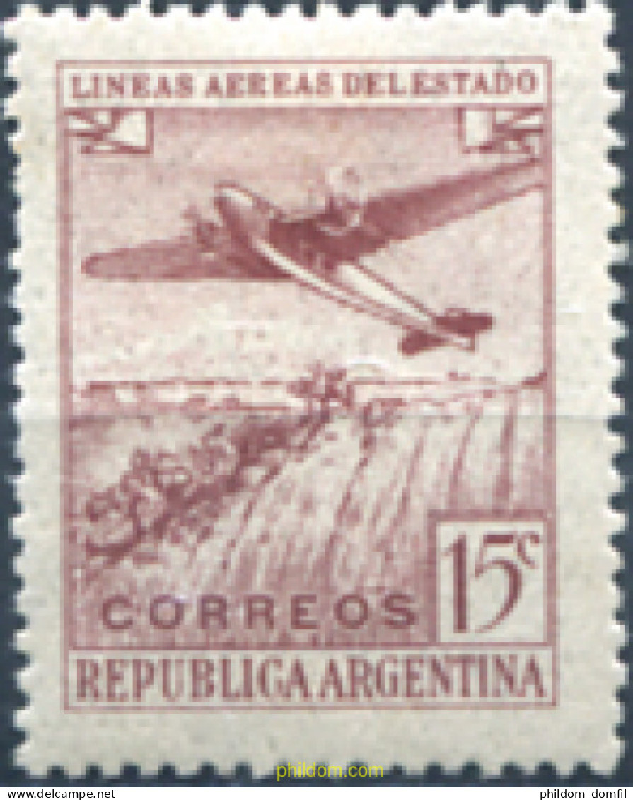 725593 HINGED ARGENTINA 1946 PROPAGANDA EN FABOR DE LAS LINEAS AEREAS ARGENTINAS - Ungebraucht