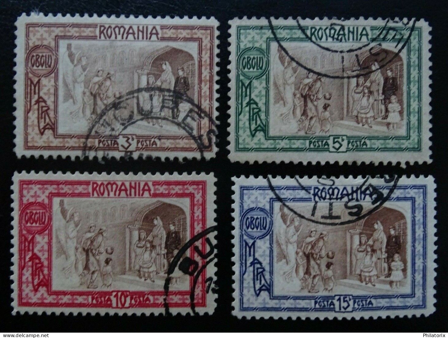 Rumänien Mi 208-211 , Sc B17-B20 , Armenpflege , Gestempelt - Used Stamps