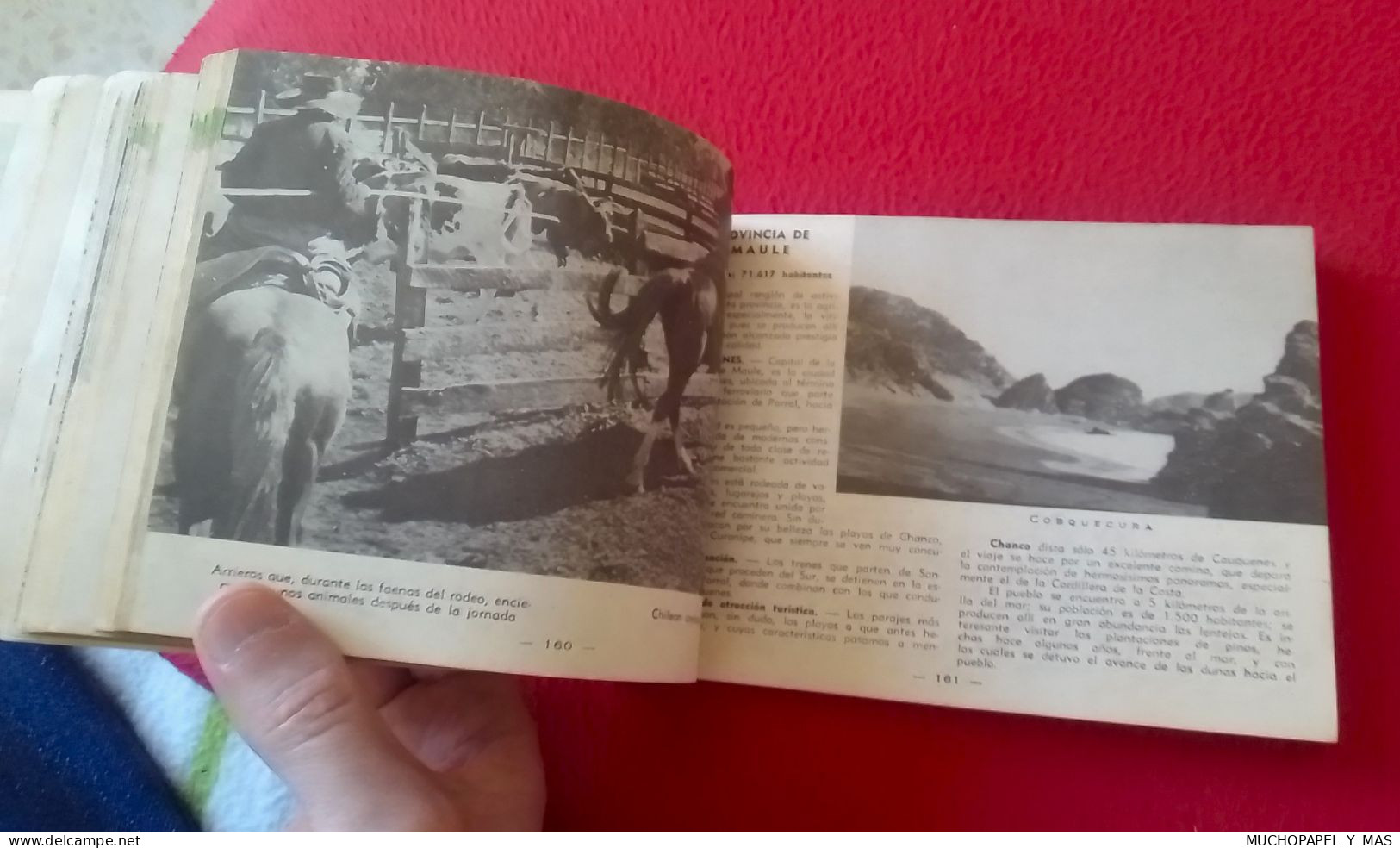 ANTIGUA GUÍA DEL VERANEANTE 1953 EDITA FERROCARRILES DEL ESTADO CHILE, 402 PÁG. CON MAPAS FOTOS..GUIDE...MAPS CARTES ETC