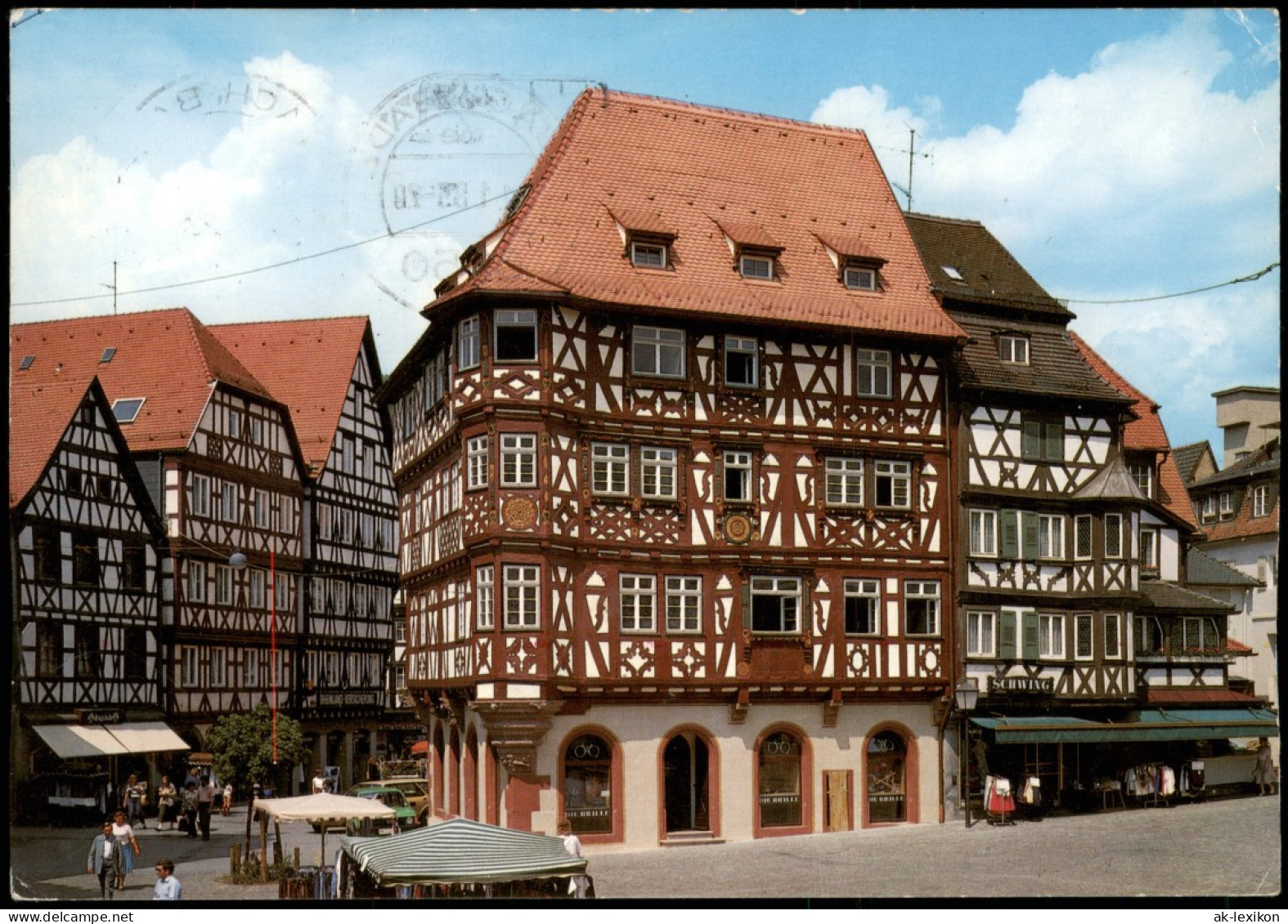 Ansichtskarte Mosbach (Baden) Hauptstraße Und Palm'sches Haus 1971 - Mosbach