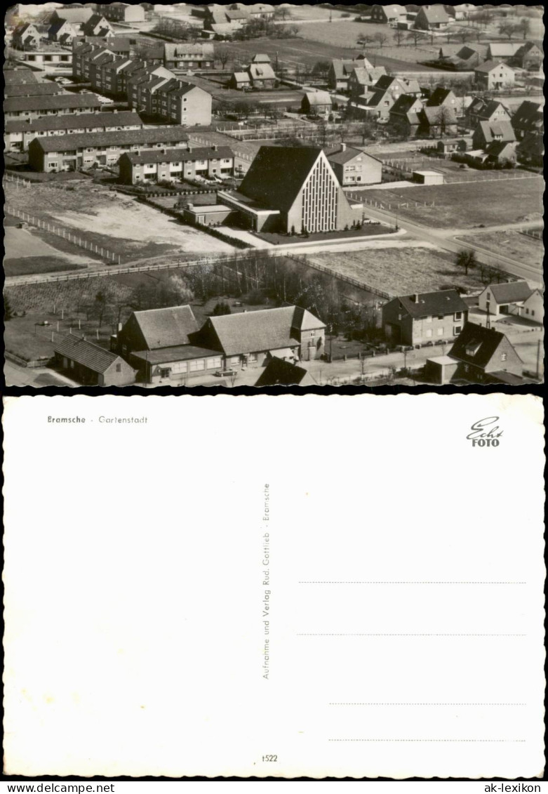 Ansichtskarte Bramsche Luftaufnahme Luftbild Gartenstadt 1962 - Bramsche