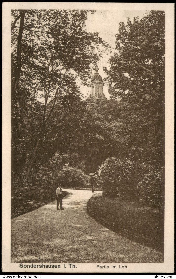 Ansichtskarte Sondershausen Partie Im Loh - Kirche 1924 - Sondershausen