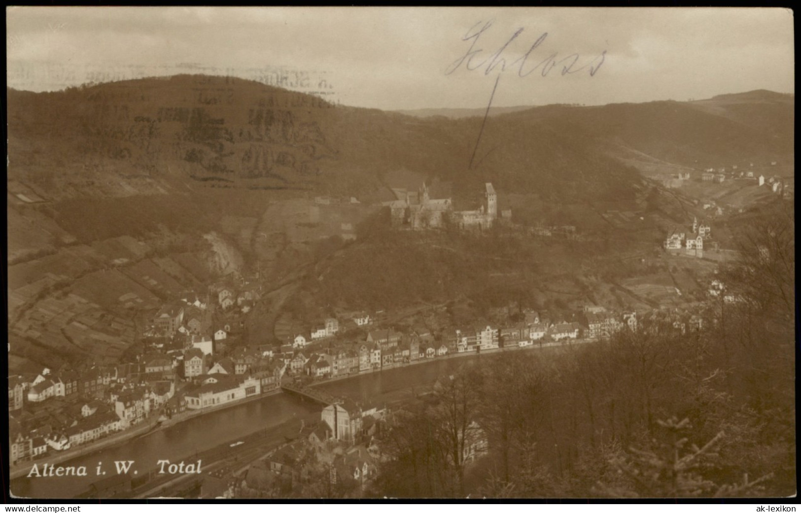 Ansichtskarte Altena Blick Auf Die Stadt - Fotokarte 1927 - Altena