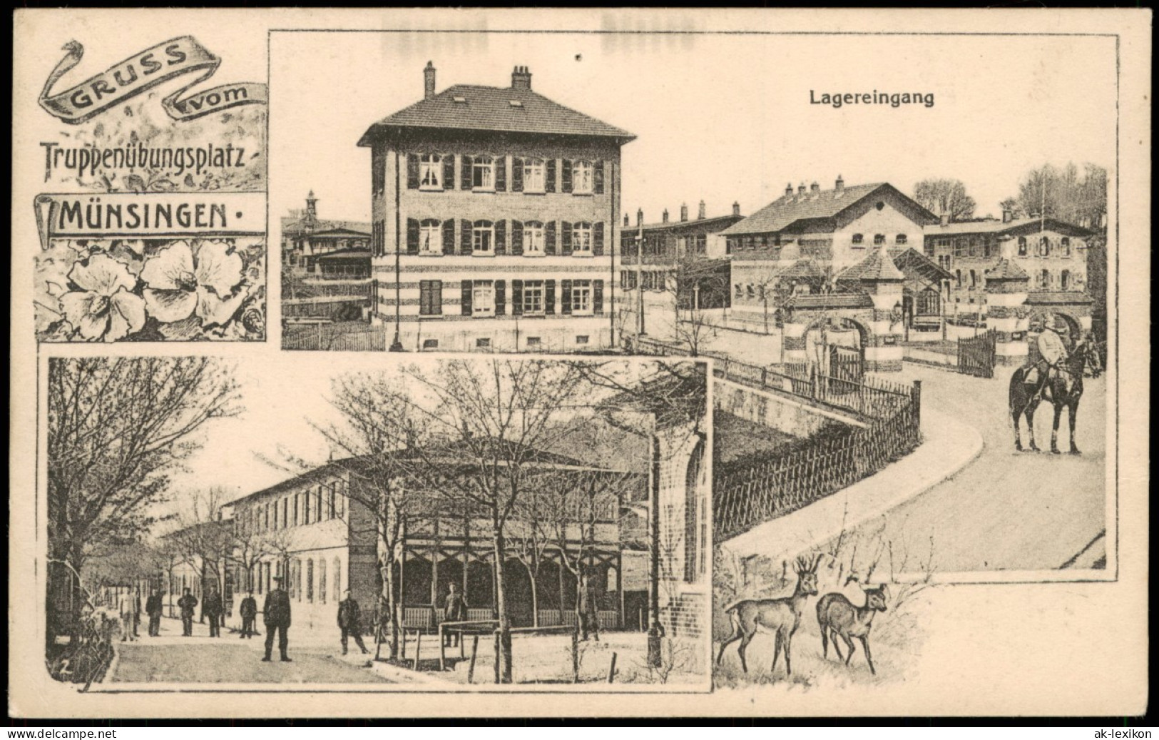 Ansichtskarte Münsingen (Württemberg) Truppenübungsplatz MB  1917   Feldpost - Muensingen