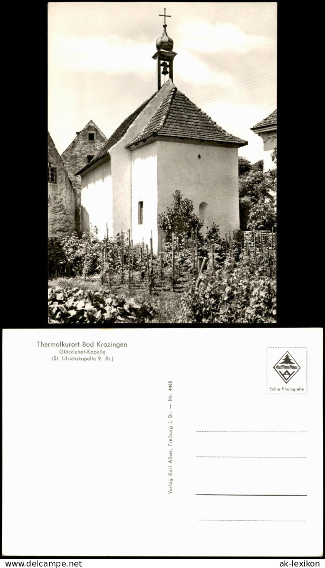 Bad Krozingen Glöcklehof-Kapelle (St. Ulrichskapelle 9. Jh.) 1950 - Bad Krozingen