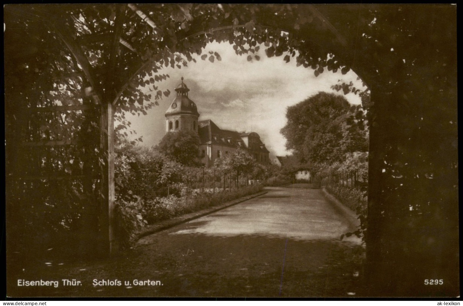 Ansichtskarte Eisenberg (Thüringen) Schloß Eisenberg Und Garten Park 1910 - Eisenberg