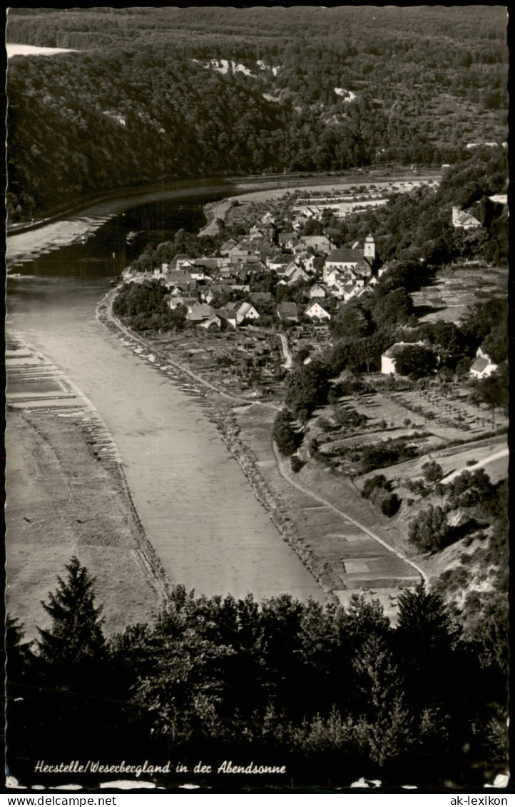 Herstelle-Beverungen Herstelle Weser Weserbergland In Der Abendsonne 1957 - Beverungen