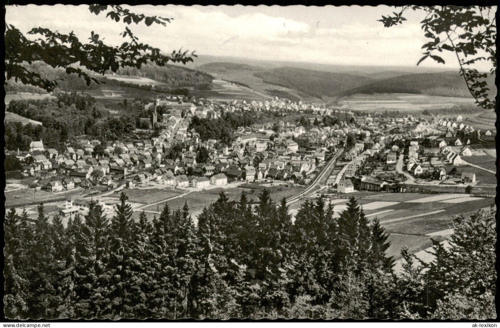 Ansichtskarte Bad Berleburg Panorama Gesamtansicht 1965 - Bad Berleburg
