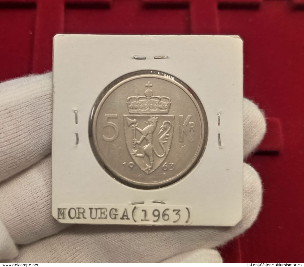 Noruega Norway 5 Kroner Olav V 1963 Km 412 Ebc/Sc- Xf/aUnc - Norvège