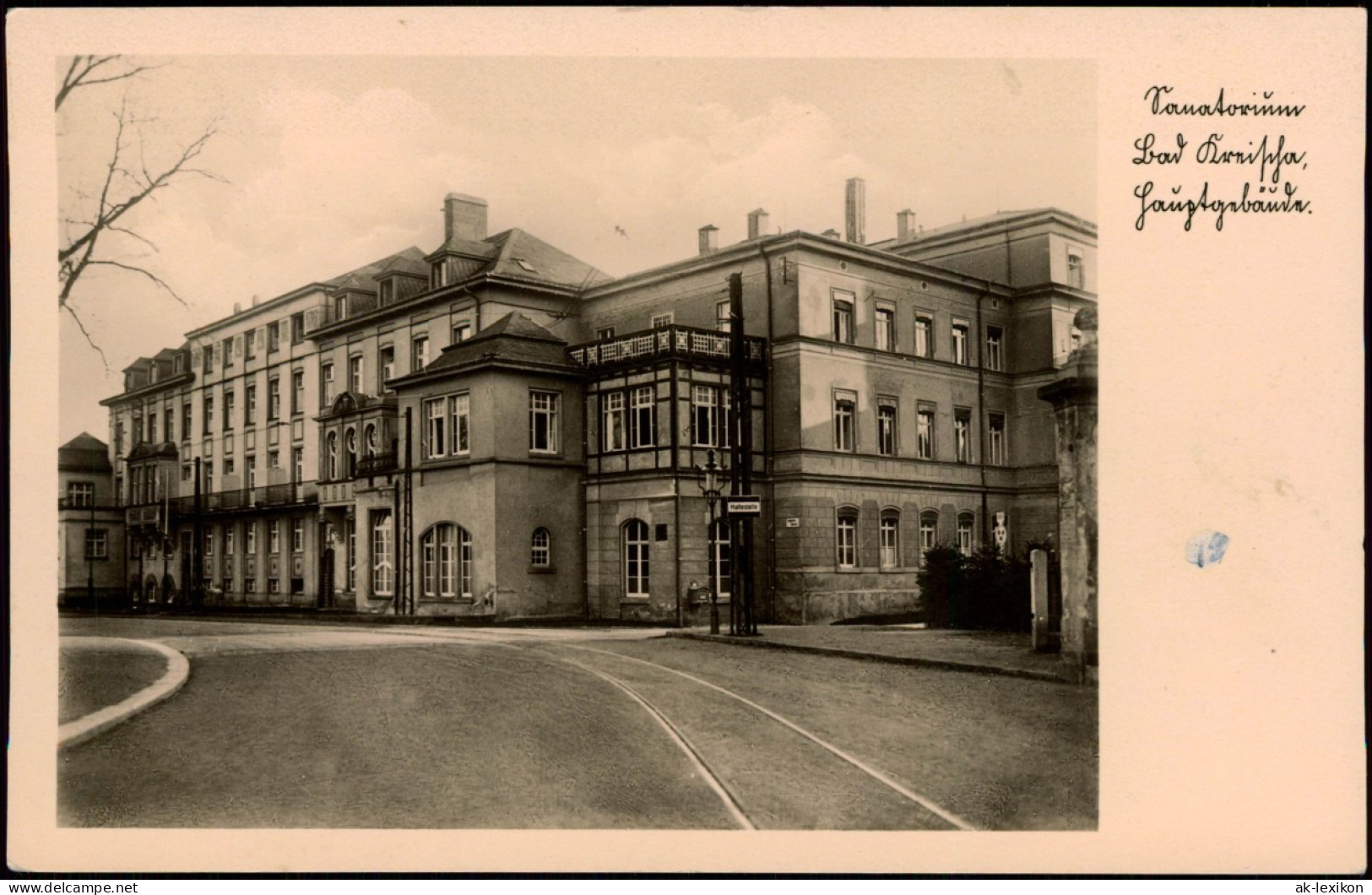 Ansichtskarte Kreischa Straßenpartie Am Sanatorium 1936 - Kreischa