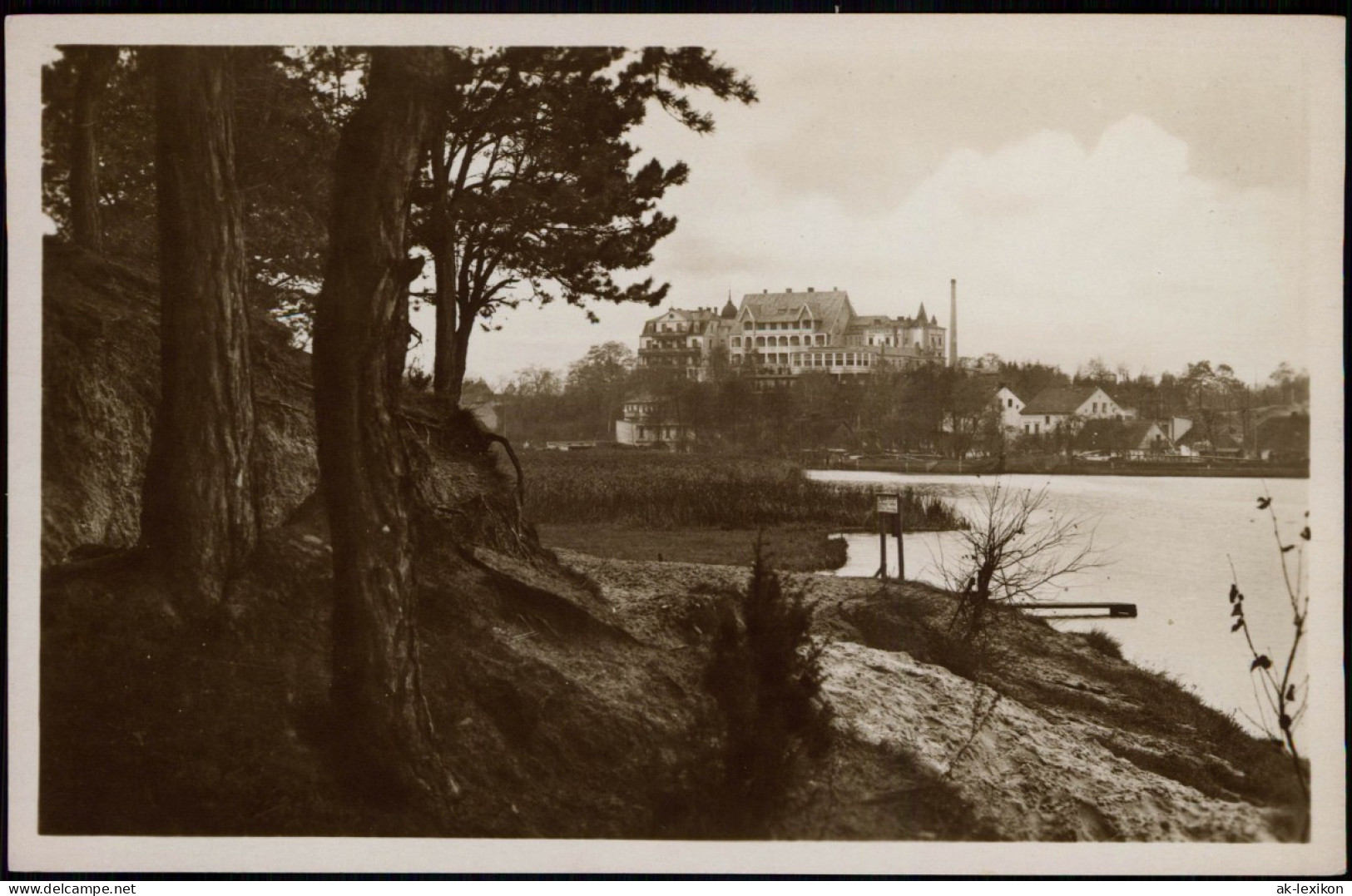 Ansichtskarte Woltersdorf Woltersdorfer Schleuse, Kurhaus - Fotokarte 1926 - Woltersdorf