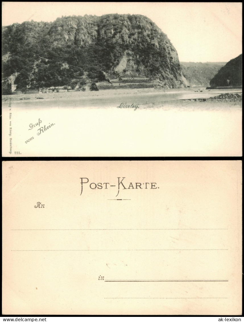 Ansichtskarte Sankt Goar Rheintal An Der Loreley, Felsen, Rhein-Tal 1900 - St. Goar