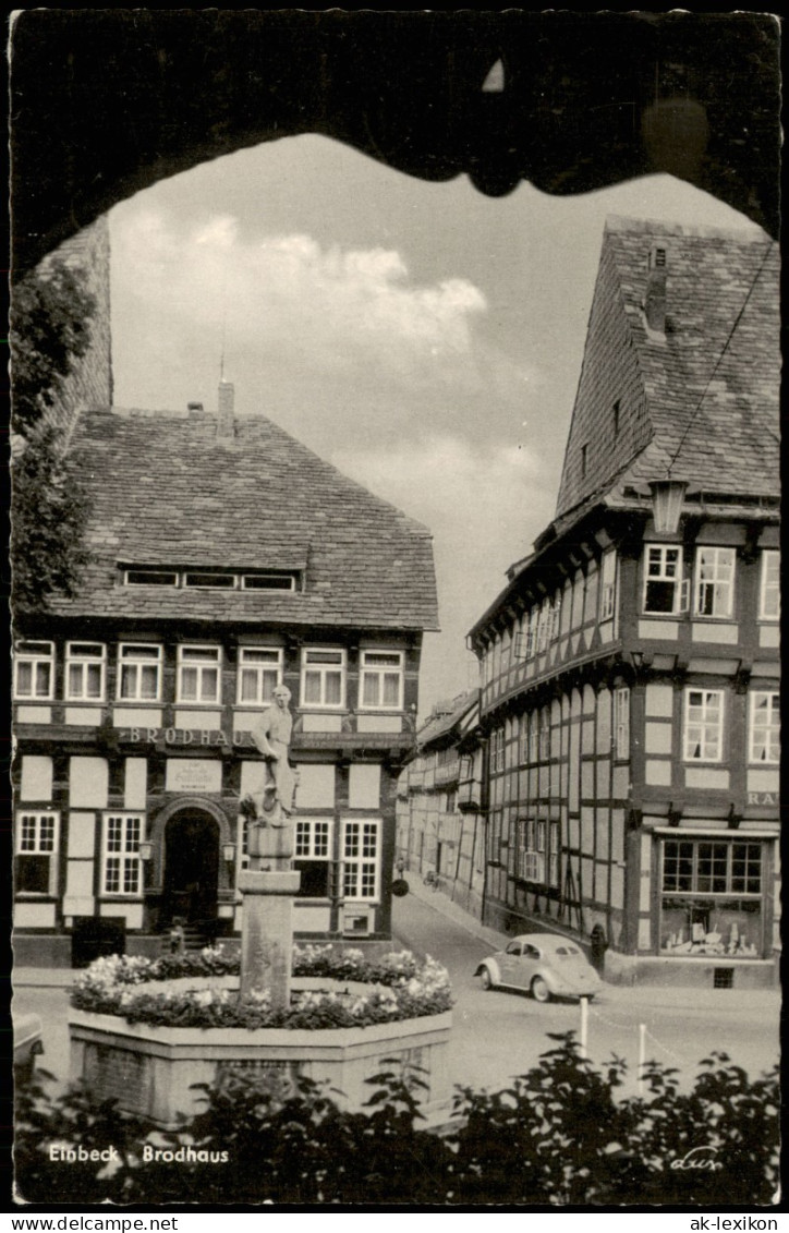 Ansichtskarte Einbeck Brodhaus, VW Käfer Auto - Straße 1962 - Einbeck