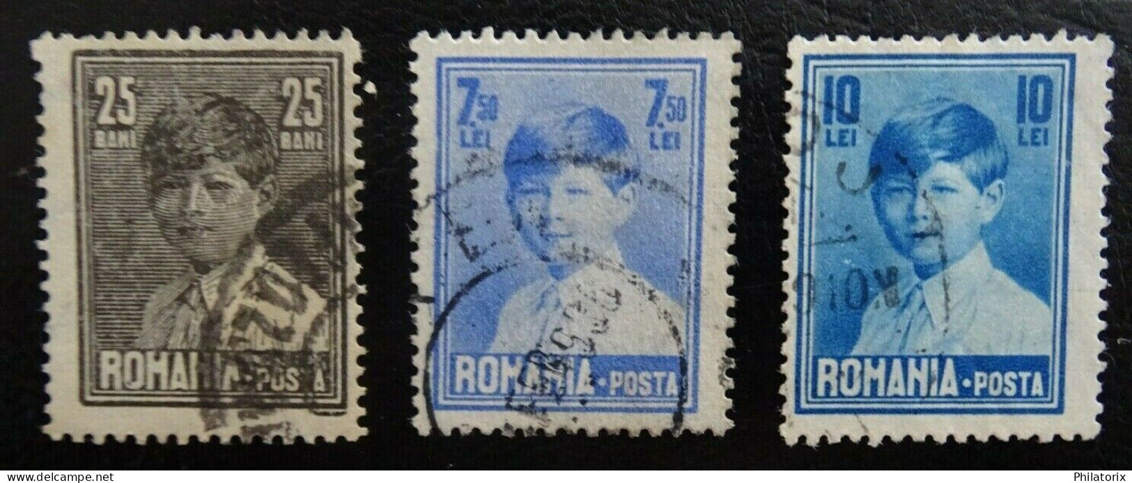 Rumänien Mi 353-355 , König Michael I , Gestempelt - Gebruikt